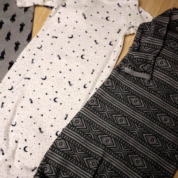 Yoga Sprout Infant Celestial 3 Piece Sleeping Gown 0-6 Months - Picture 2 of 5